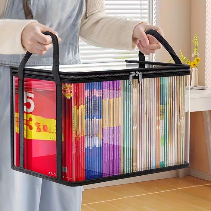 Foldable Clear Storage Organizer with Lid