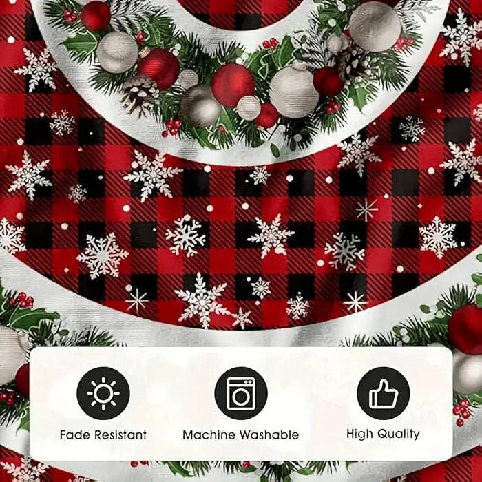 Glam Angel-Themed Christmas Tree Rug