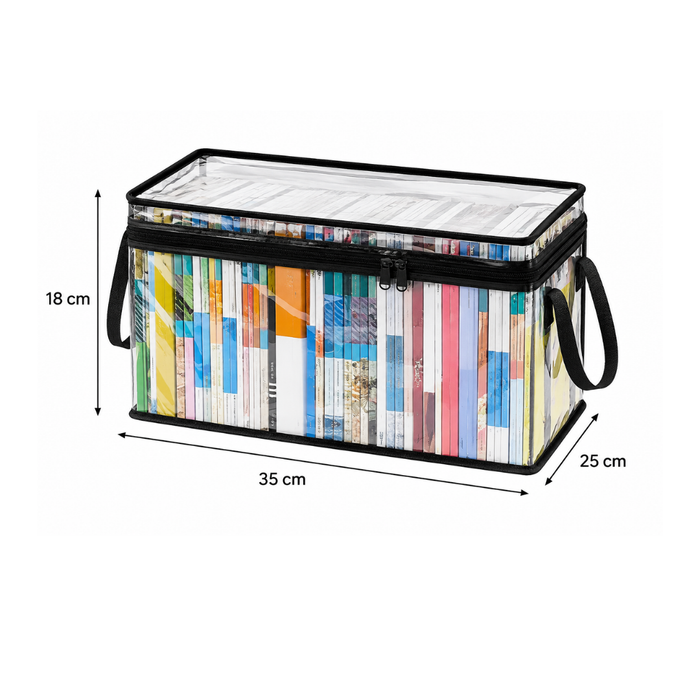 Foldable Clear Storage Organizer with Lid