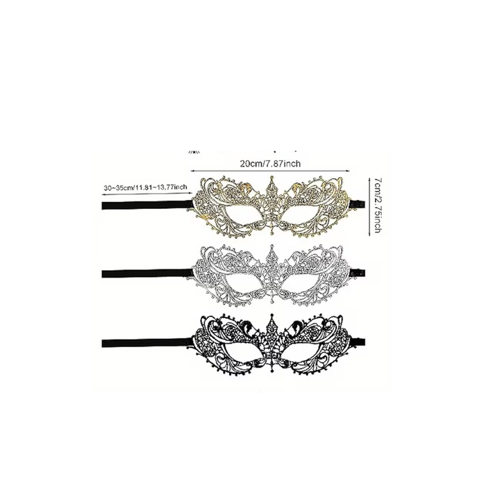 Glamorous Lace Eye Mask – 3 pcs