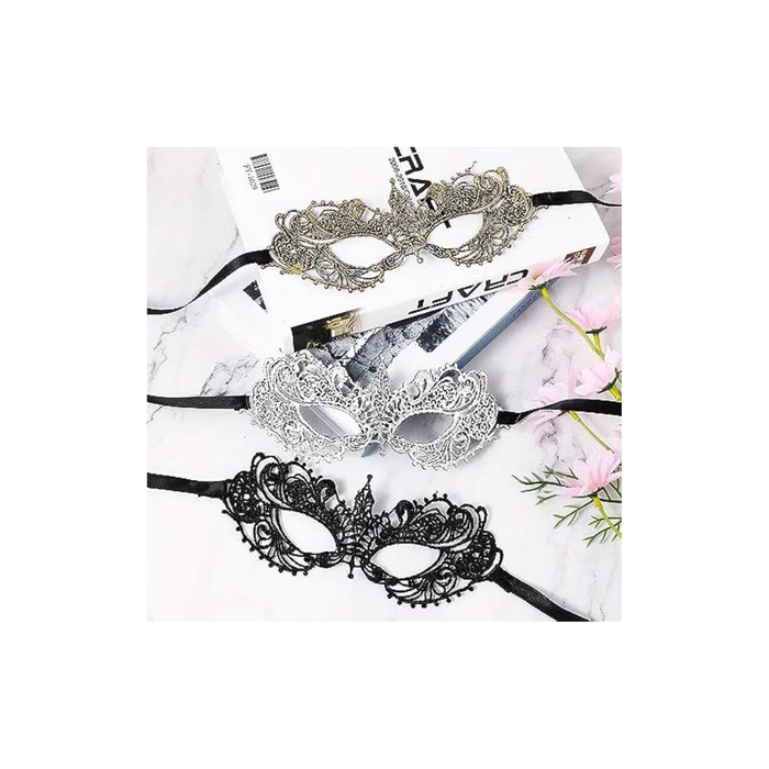 Glamorous Lace Eye Mask – 3 pcs