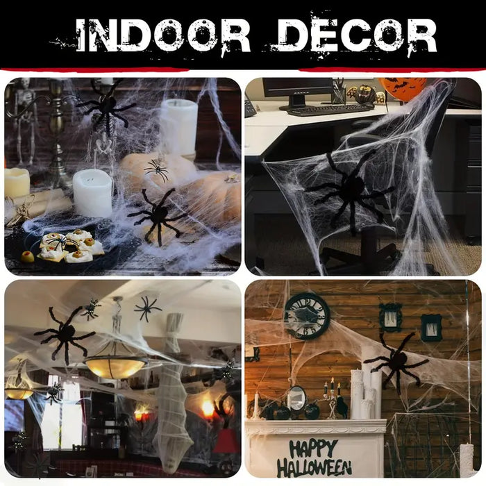 Halloween Black Spider Props