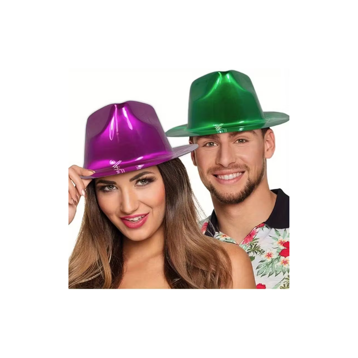 Metallic Party Hats –  6 Assorted Colors