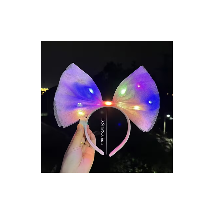 5 pcs LED Neon Glasses & Luminous Butterfly Hair Accessories