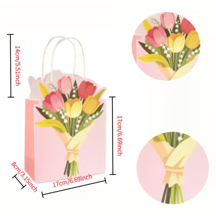 Tulip Paper Gift Bag-2pcs
