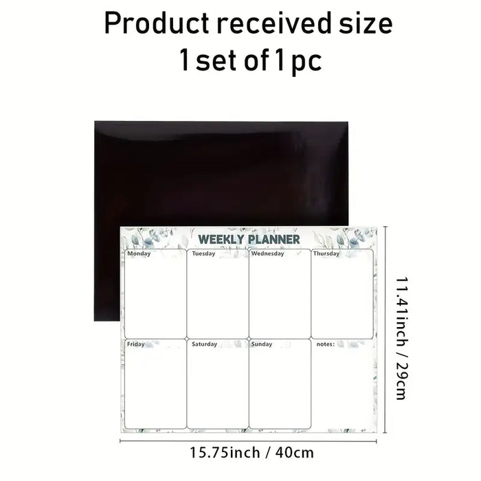 Floral Magnetic Whiteboard Planner
