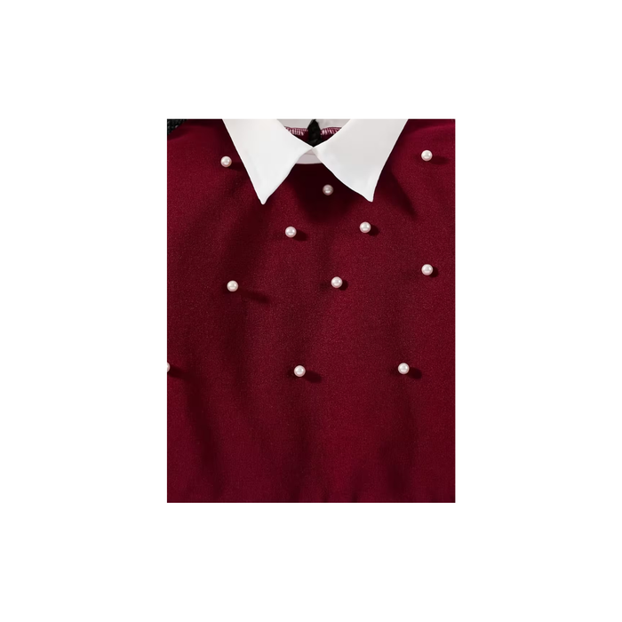 Girls' Stylish Pearl Pullover – Qatar National Day Inspired