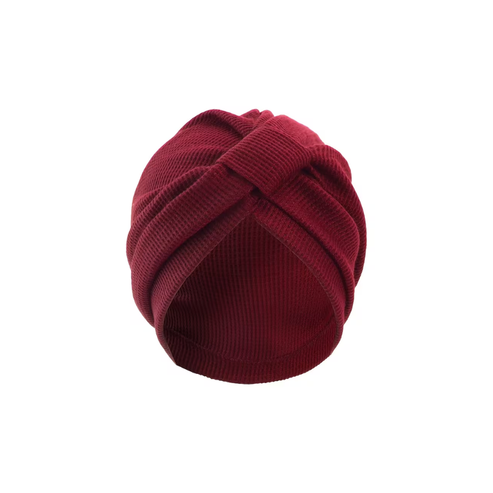 Women’s Waffle Knit Beanie – Turban Style
