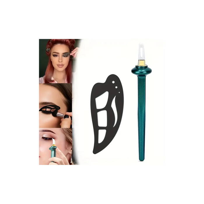 Easy No-makeup Eyeliner Pen With Silicone Brush And Eyeshadow Template