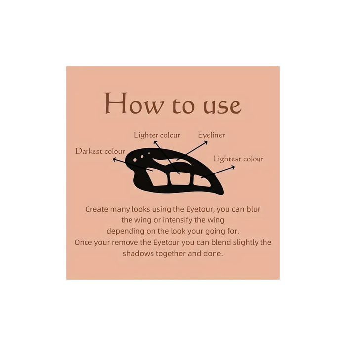 Easy No-makeup Eyeliner Pen With Silicone Brush And Eyeshadow Template