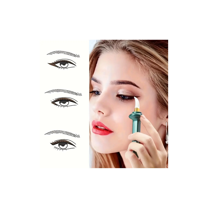 Easy No-makeup Eyeliner Pen With Silicone Brush And Eyeshadow Template