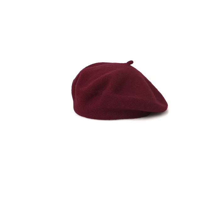 Chic Women’s French Beret – Coffee Color  قبعة بيريه أنيقة للنساء – باللون البني الغامق