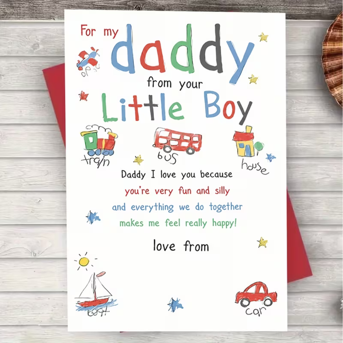 Father’s Day Card – From Your Little Boy
