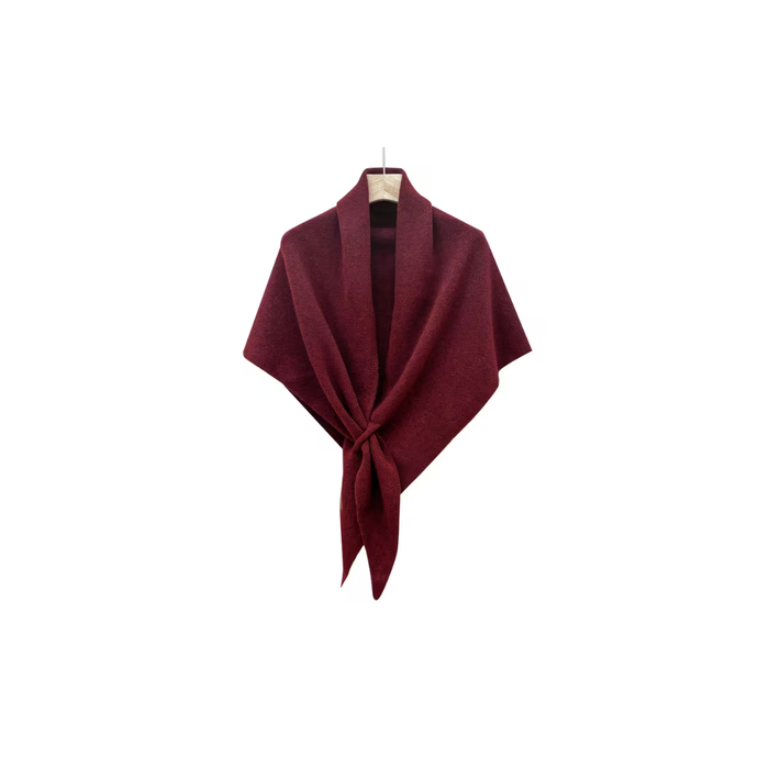 Burgundy Classic Scarf   وشاح كلاسيكي باللون العنابي