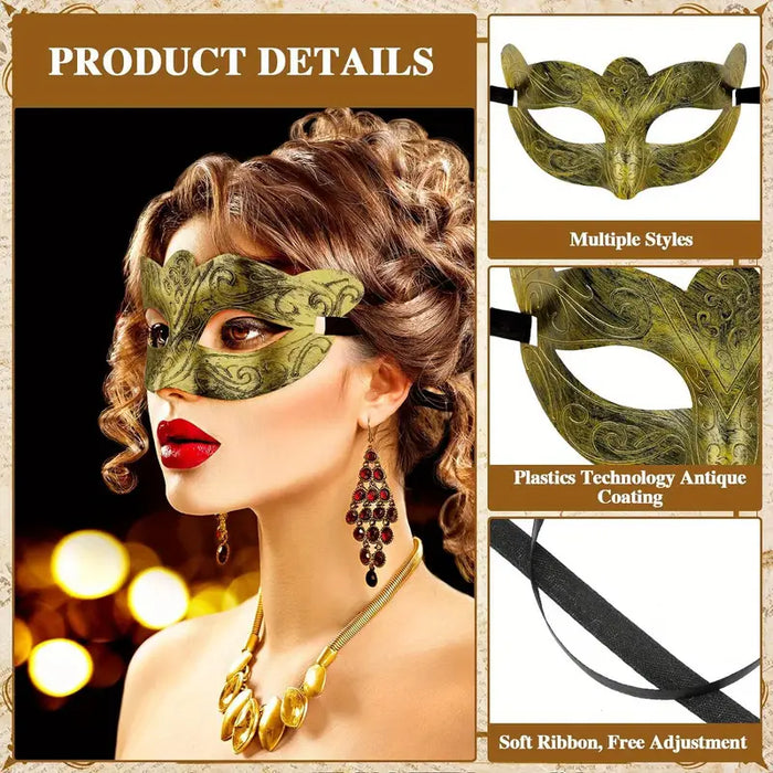 Masquerade Ball Couple Masks Set of 2