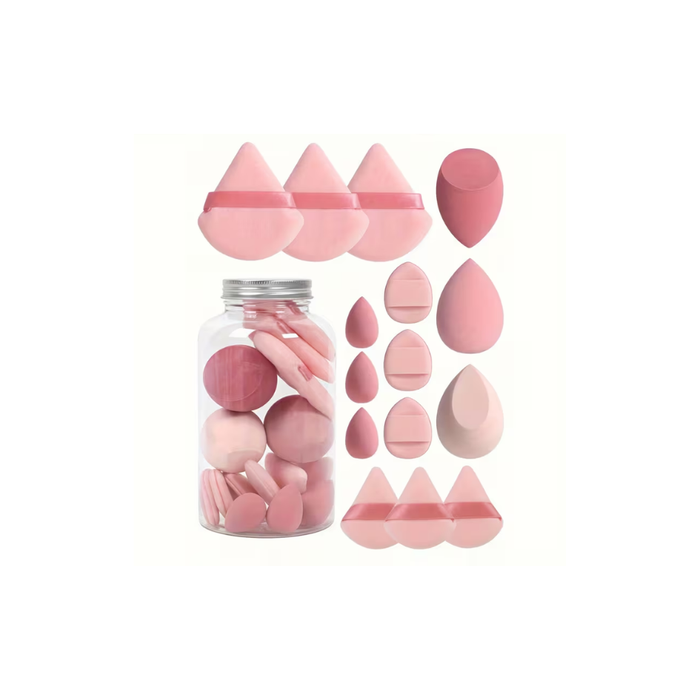 15pcs Makeup Sponge & Puff Set