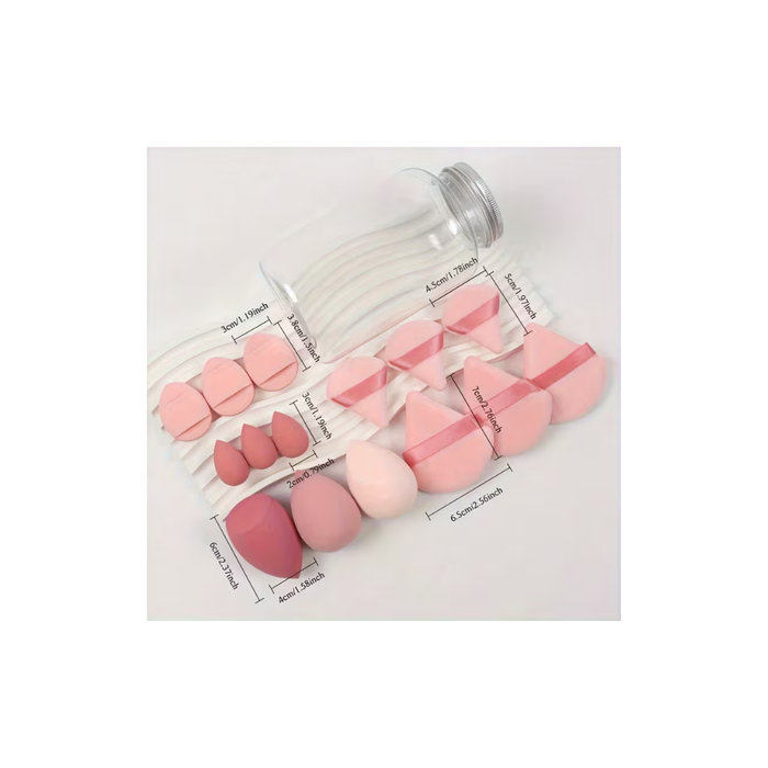 15pcs Makeup Sponge & Puff Set