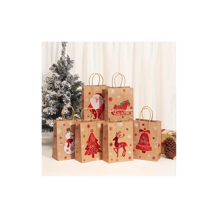 Holiday Season Gift Bags- 6 pcs