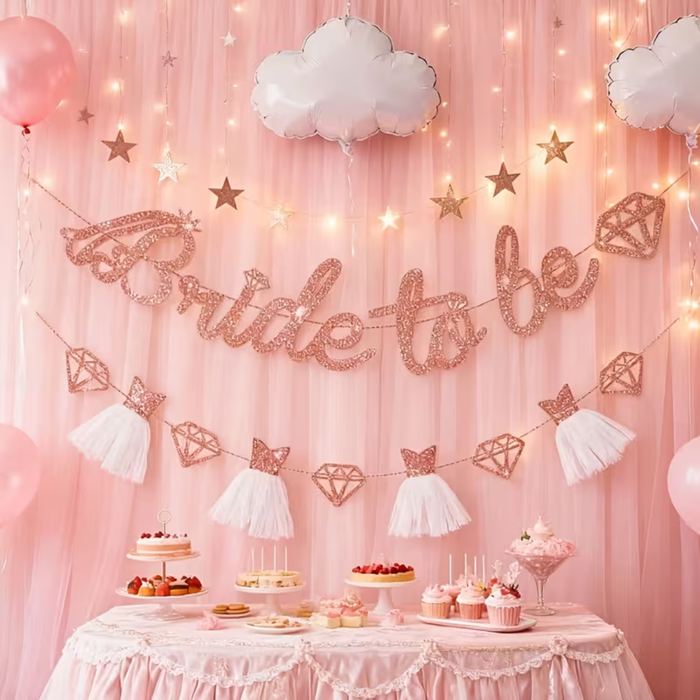 “Bride to Be” Bridal Shower Banner