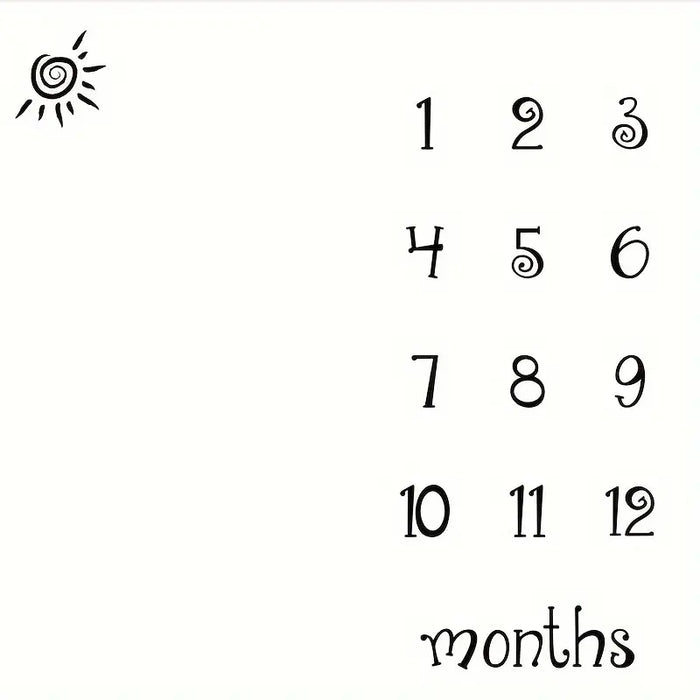 Baby Milestone Blanket – Monthly Growth Tracker