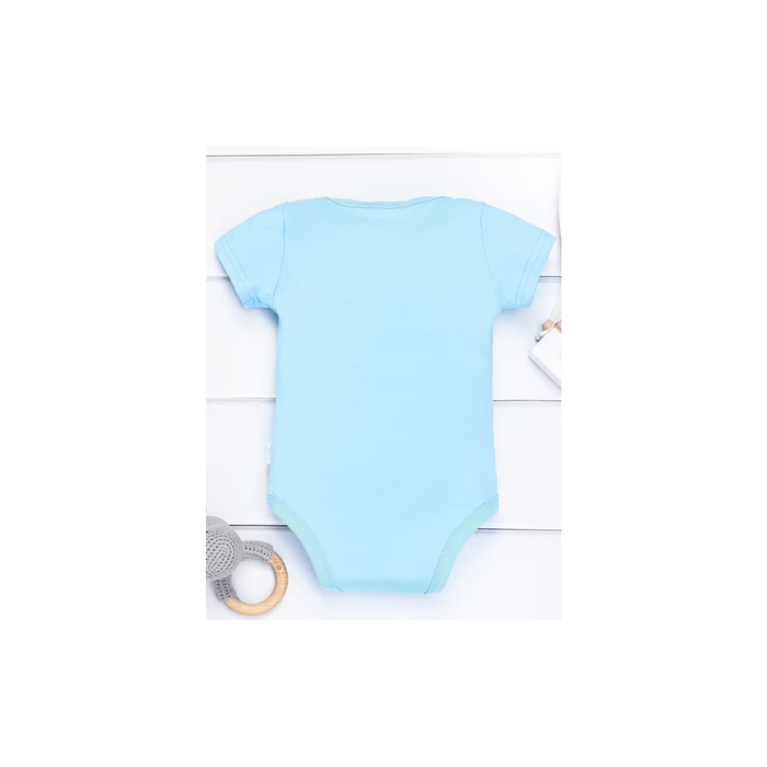 “Of Course I’m Handsome, Have You Seen My Dad?” Baby Romper 9M Blue