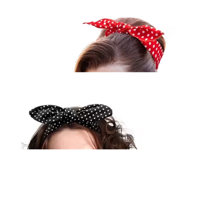 Retro Polka Dot Hair Band