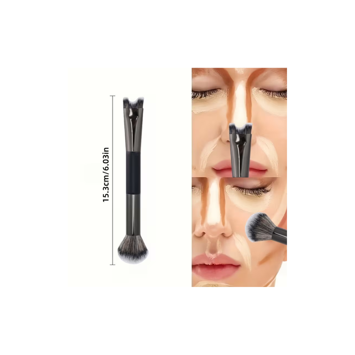 U-Shaped Dual-End Nose Contouring Makeup Brush