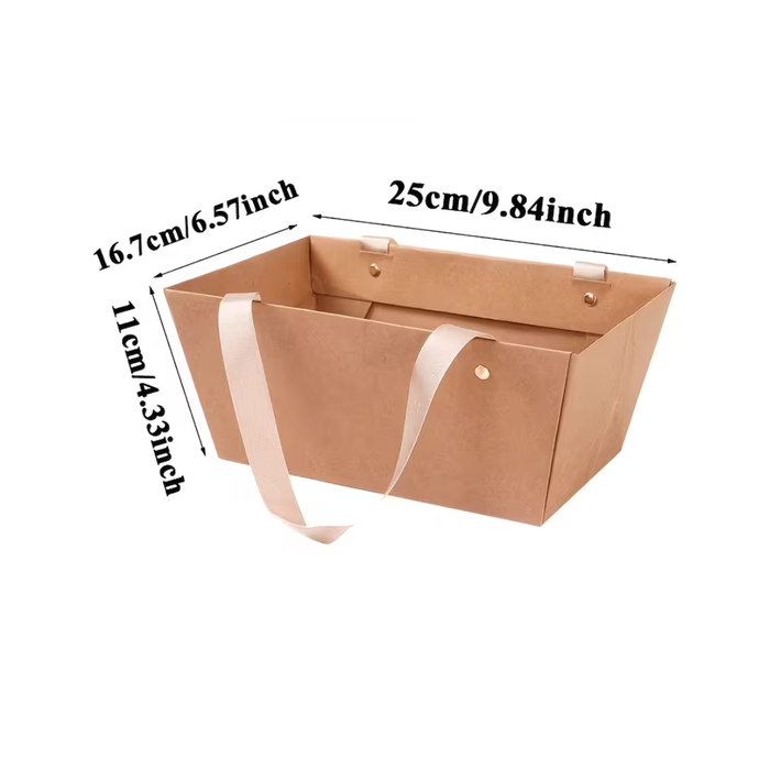 Kraft Paper Gift Box with handle 1 pc