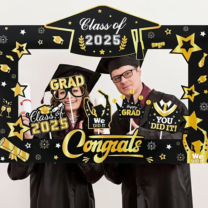 Class of 2025 Graduation Photo Frame Party Set & Props