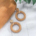 Boho Straw Braid Summer Earrings