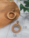 Boho Straw Braid Summer Earrings