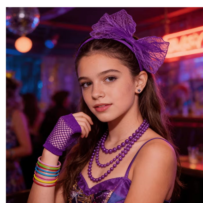 80's Costume Accessories Set – 6PCS