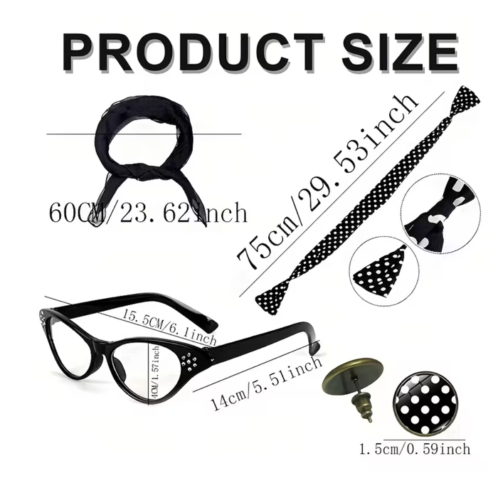 50s Accessories Set – 4PCS