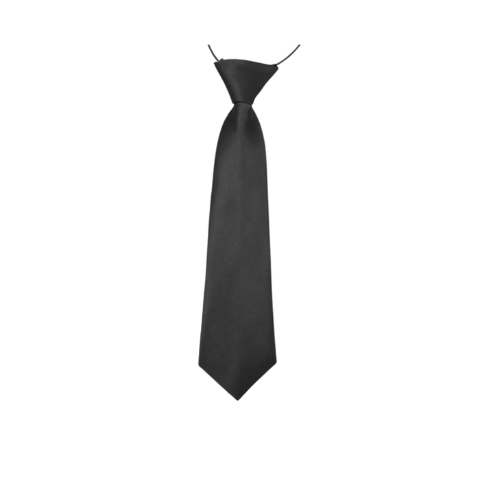 Kids’ Elastic Black Performance Tie