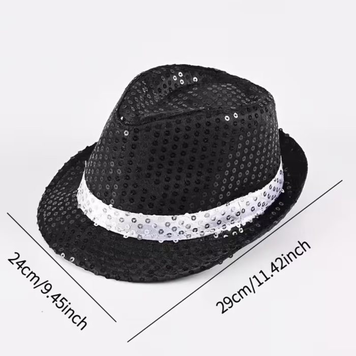 Sparkling Sequin Pop Star Performance Hat