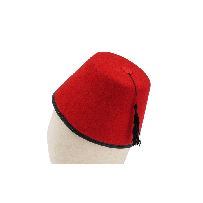 Traditional Middle Eastern Tarbouch – Red with Black Tassel