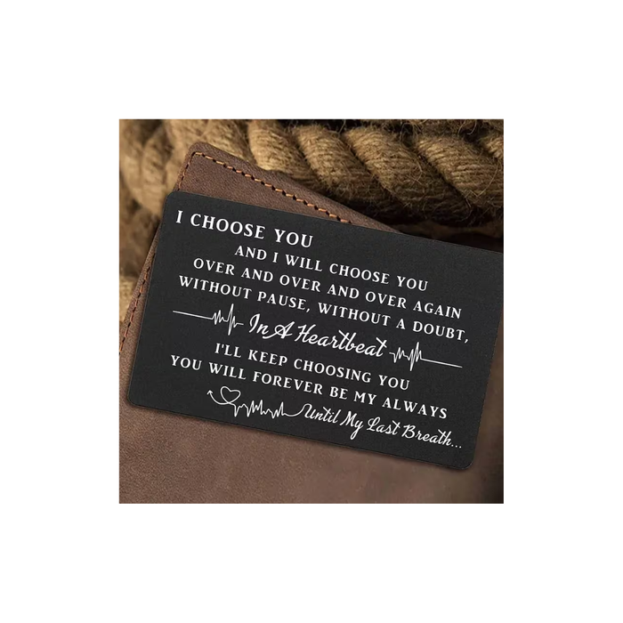Wallet Insert Card – “I Choose You”