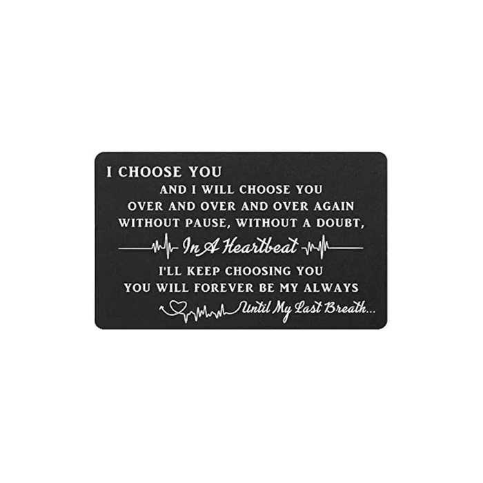 Wallet Insert Card – “I Choose You”