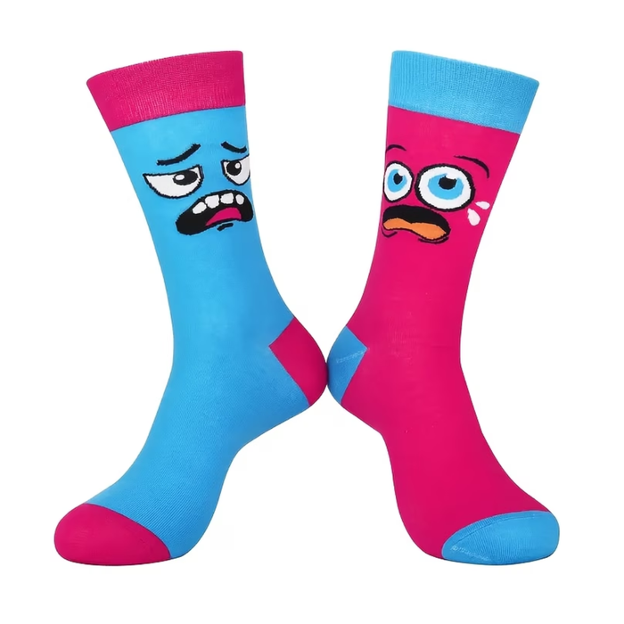 Cute Cartoon Expression Mid-Calf Socks