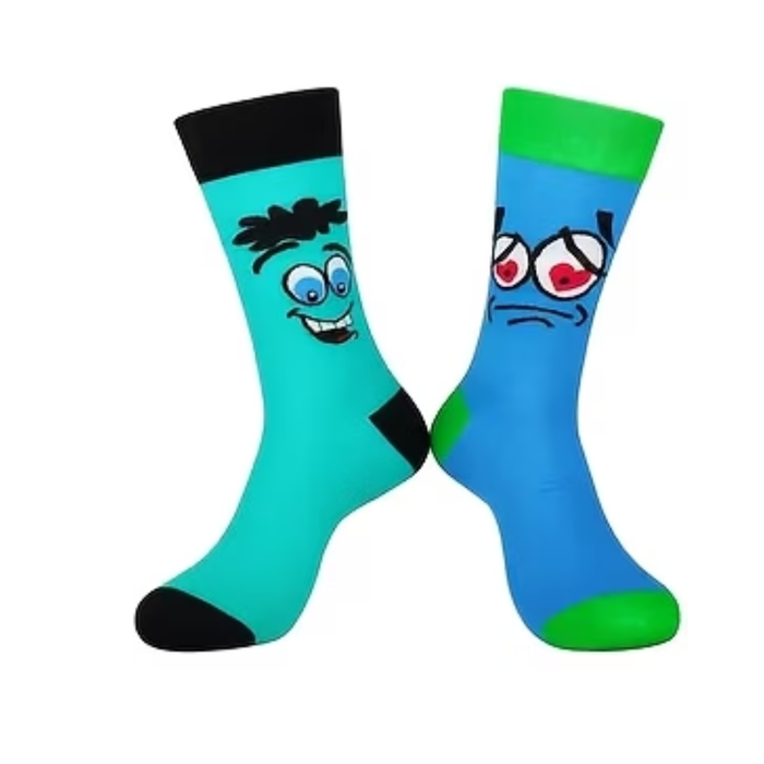 Cute Cartoon Expression Mid-Calf Socks