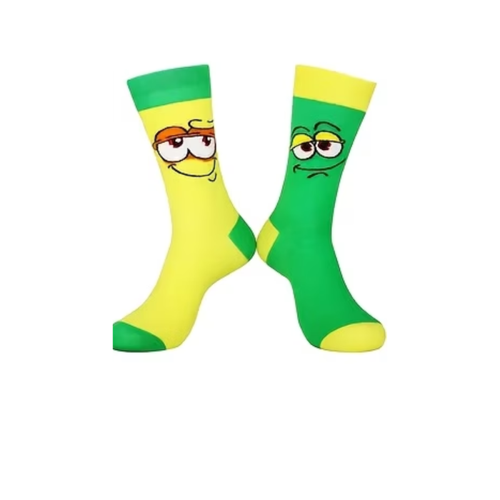 Cute Cartoon Expression Mid-Calf Socks