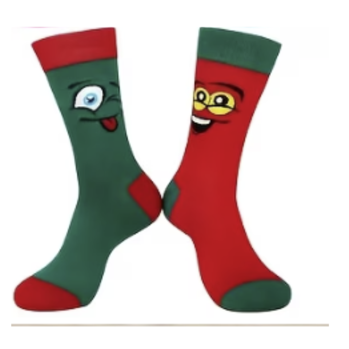 Cute Cartoon Expression Mid-Calf Socks