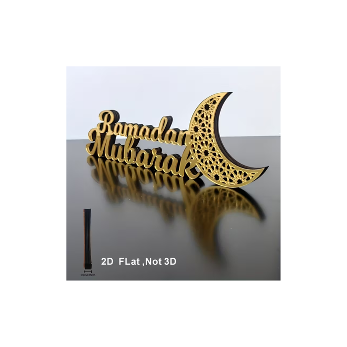 Ramadan &Eid 2D Flat  Acrylic Wooden Decor