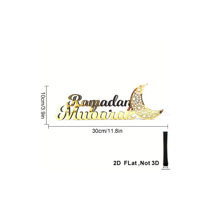Ramadan &Eid 2D Flat  Acrylic Wooden Decor