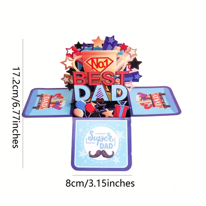 Best Dad 3D Pop-Up Card