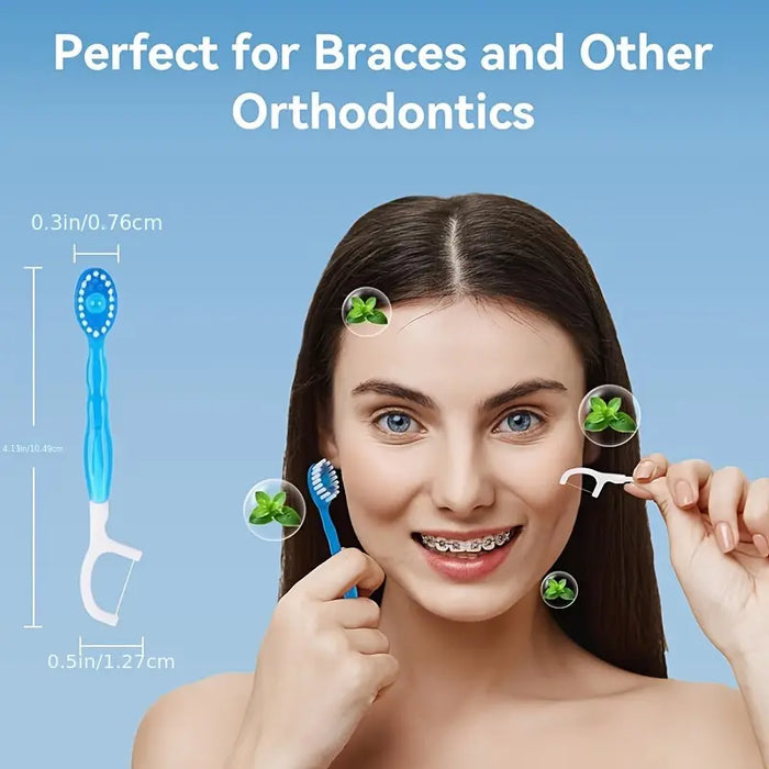 Fresh Mint Portable Travel Toothbrush Kit