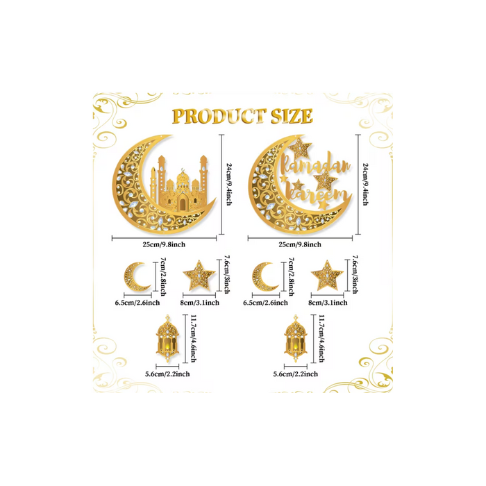 Ramadan Kareem 2D Door Banner & Wall Decor Set