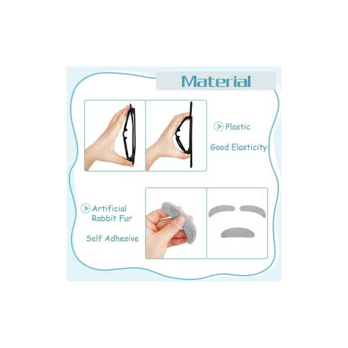 Crazy Scientist Einstein Costume Wig Set (6PCS)