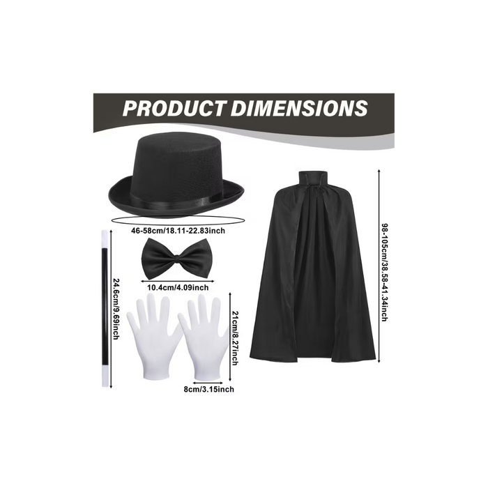 Magician Costume Accessories Set (5PCS)