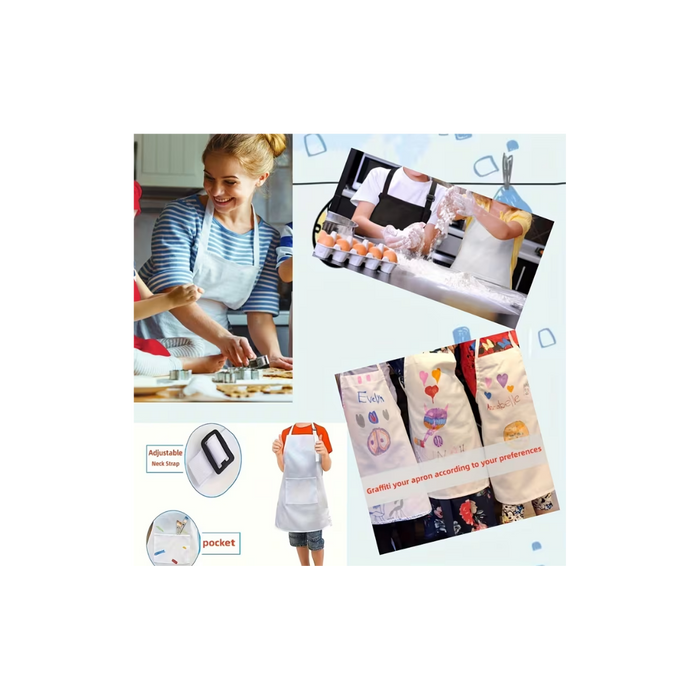 Kids Apron &Chef Hat Set